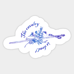 Cavalry (blue) Sticker